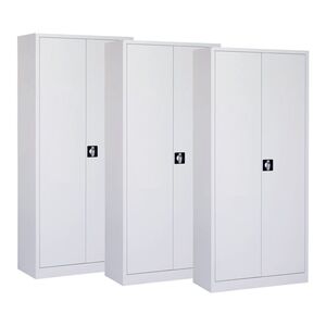 Afsluitbare Metalen Draaideurkast, Magazijnkast 1950x920x420 - 3 Stuks Afsluitbare Metalen Draaideurkast, Magazijnkast 1950x920x420 - 3 Stuks