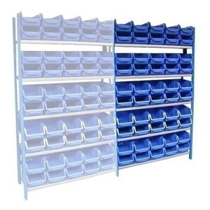 Medium Duty bakkenkast met 50 type 2 stapelbakken aanbouwsectie Medium Duty bakkenkast met 50 type 2 stapelbakken aanbouwsectie