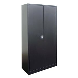 Afsluitbare Draaideurkast, Magazijnkast 1800x800x380 zwart Afsluitbare Draaideurkast, Magazijnkast 1800x800x380 zwart