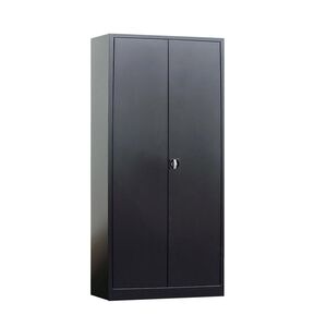 Afsluitbare Draaideurkast, Magazijnkast 1800x800x380 zwart Afsluitbare Draaideurkast, Magazijnkast 1800x800x380 zwart