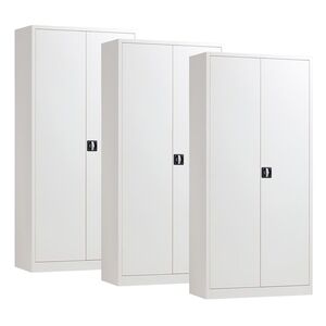 Afsluitbare Metalen Draaideurkast, Magazijnkast 1950x920x420 - 3 Stuks Afsluitbare Metalen Draaideurkast, Magazijnkast 1950x920x420 - 3 Stuks