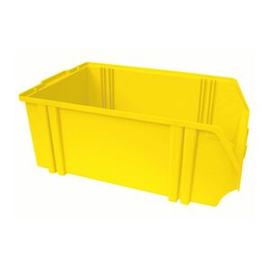 Kunststof stapelbak, Plastic magazijnbak A5 500x300x180 geel Kunststof stapelbak, Plastic magazijnbak A5 500x300x180 geel
