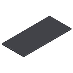 Legbord voor draaideurkast 920x420 (bxd) zwart Legbord voor draaideurkast 920x420 (bxd) zwart