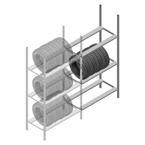 Bandenstelling Medium Duty 2200x1000x700 3 niveaus aanbouwsectie Bandenstelling Medium Duty 2200x1000x700 3 niveaus aanbouwsectie