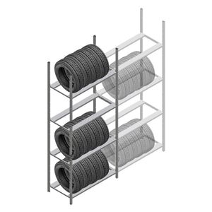Bandenstelling Medium Duty 2500x1000x700 4 niveaus beginsectie Bandenstelling Medium Duty 2500x1000x700 4 niveaus beginsectie
