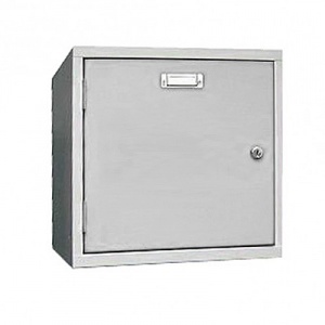 Stapelbare 1-deurs lockerkast kubus locker, grijs, cilinderslot Stapelbare 1-deurs lockerkast kubus locker, grijs, cilinderslot