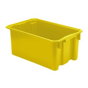 Stapelbare, nestbare euronorm bak LB 600x400x250 geel Stapelbare, nestbare euronorm bak LB 600x400x250 geel