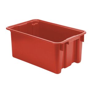 Stapelbare, nestbare euronorm bak LB 600x400x250 rood Stapelbare, nestbare euronorm bak LB 600x400x250 rood
