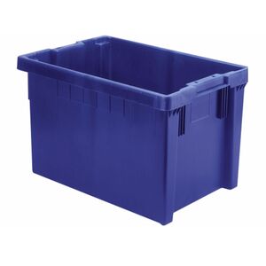 Stapelbare, nestbare euronorm bak LB 600x400x350 blauw Stapelbare, nestbare euronorm bak LB 600x400x350 blauw