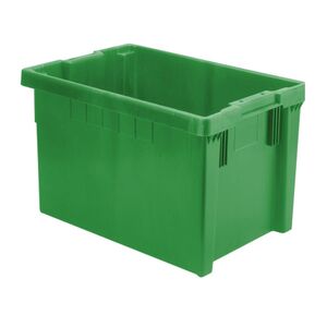 Stapelbare, nestbare euronorm bak LB 600x400x350 groen Stapelbare, nestbare euronorm bak LB 600x400x350 groen
