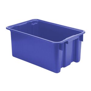 Stapelbare, nestbare euronorm bak LB 600x400x400 blauw Stapelbare, nestbare euronorm bak LB 600x400x400 blauw