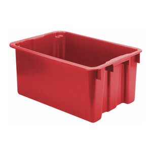 Stapelbare, nestbare euronorm bak LB 650x450x280 rood Stapelbare, nestbare euronorm bak LB 650x450x280 rood