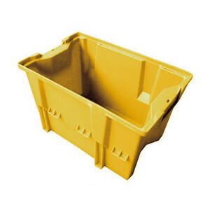 Stapelbare, nestbare transportkrat DLK1C 480x312x200 geel Stapelbare, nestbare transportkrat DLK1C 480x312x200 geel