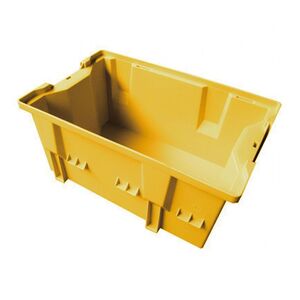 Stapelbare, nestbare transportkrat DLK2 328x210x200 geel Stapelbare, nestbare transportkrat DLK2 328x210x200 geel