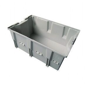 Stapelbare, nestbare transportkrat DLK2C 328x210x150 grijs Stapelbare, nestbare transportkrat DLK2C 328x210x150 grijs