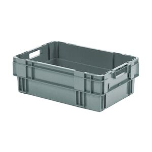 Stapelbare, nestbare transportkrat DTK0 600x400x210 grijs Stapelbare, nestbare transportkrat DTK0 600x400x210 grijs