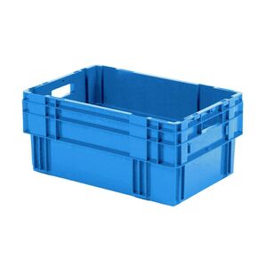 Stapelbare, nestbare transportkrat DTK0 600x400x270 blauw Stapelbare, nestbare transportkrat DTK0 600x400x270 blauw