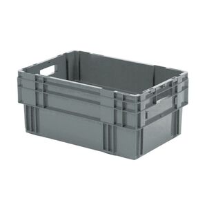 Stapelbare, nestbare transportkrat DTK0 600x400x270 grijs Stapelbare, nestbare transportkrat DTK0 600x400x270 grijs