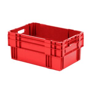 Stapelbare, nestbare transportkrat DTK0 600x400x270 rood Stapelbare, nestbare transportkrat DTK0 600x400x270 rood