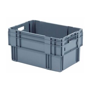 Stapelbare, nestbare transportkrat DTK0 600x400x320 grijs Stapelbare, nestbare transportkrat DTK0 600x400x320 grijs