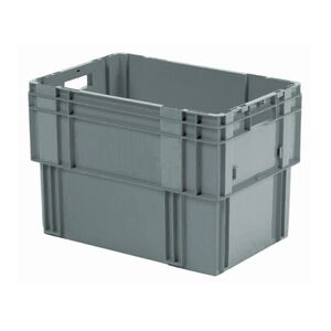 Stapelbare, nestbare transportkrat DTK0 600x400x420 grijs Stapelbare, nestbare transportkrat DTK0 600x400x420 grijs