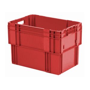 Stapelbare, nestbare transportkrat DTK0 600x400x420 rood Stapelbare, nestbare transportkrat DTK0 600x400x420 rood