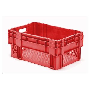 Stapelbare, nestbare transportkrat DTK1 600x400x270 rood Stapelbare, nestbare transportkrat DTK1 600x400x270 rood