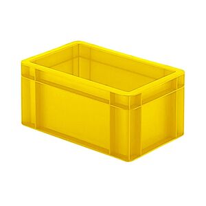 Transportkrat Euronorm plastic bak, krat TK0 300x200x145 geel Transportkrat Euronorm plastic bak, krat TK0 300x200x145 geel
