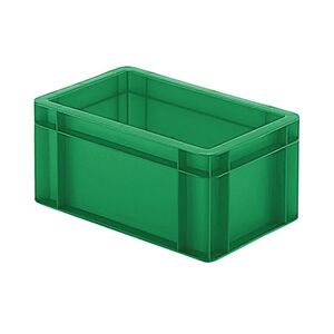 Transportkrat Euronorm plastic bak, krat TK0 300x200x145 groen Transportkrat Euronorm plastic bak, krat TK0 300x200x145 groen