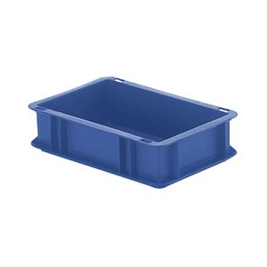 Transportkrat Euronorm plastic bak, krat TK0 300x200x75 blauw Transportkrat Euronorm plastic bak, krat TK0 300x200x75 blauw