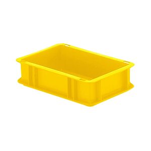 Transportkrat Euronorm plastic bak, krat TK0 300x200x75 geel Transportkrat Euronorm plastic bak, krat TK0 300x200x75 geel