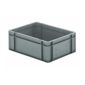 Transportkrat Euronorm plastic bak, krat TK0 400x300x145 grijs Transportkrat Euronorm plastic bak, krat TK0 400x300x145 grijs