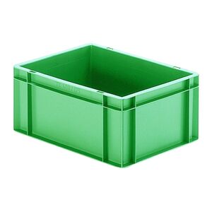Transportkrat Euronorm plastic bak, krat TK0 400x300x175 groen Transportkrat Euronorm plastic bak, krat TK0 400x300x175 groen