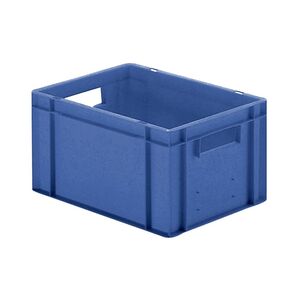 Transportkrat Euronorm plastic bak, krat TK0 400x300x210 blauw Transportkrat Euronorm plastic bak, krat TK0 400x300x210 blauw