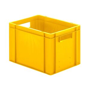 Transportkrat Euronorm plastic bak, krat TK0 400x300x270 geel Transportkrat Euronorm plastic bak, krat TK0 400x300x270 geel