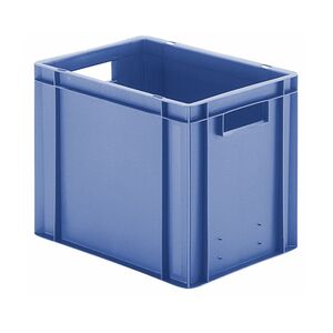 Transportkrat Euronorm plastic bak, krat TK0 400x300x320 blauw Transportkrat Euronorm plastic bak, krat TK0 400x300x320 blauw