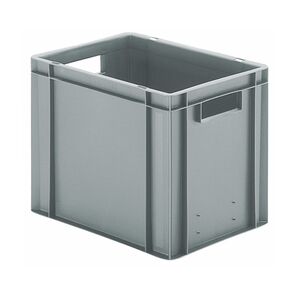 Transportkrat Euronorm plastic bak, krat TK0 400x300x320 grijs Transportkrat Euronorm plastic bak, krat TK0 400x300x320 grijs