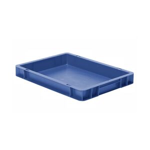 Transportkrat Euronorm plastic bak, krat TK0 400x300x50 blauw Transportkrat Euronorm plastic bak, krat TK0 400x300x50 blauw