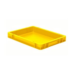 Transportkrat Euronorm plastic bak, krat TK0 400x300x50 geel Transportkrat Euronorm plastic bak, krat TK0 400x300x50 geel