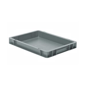 Transportkrat Euronorm plastic bak, krat TK0 400x300x50 grijs Transportkrat Euronorm plastic bak, krat TK0 400x300x50 grijs