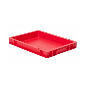 Transportkrat Euronorm plastic bak, krat TK0 400x300x50 rood Transportkrat Euronorm plastic bak, krat TK0 400x300x50 rood