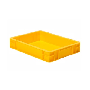 Transportkrat Euronorm plastic bak, krat TK0 400x300x75 geel Transportkrat Euronorm plastic bak, krat TK0 400x300x75 geel