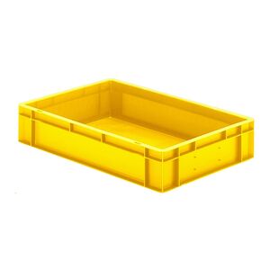 Transportkrat Euronorm plastic bak, krat TK0 600x400x120 geel Transportkrat Euronorm plastic bak, krat TK0 600x400x120 geel
