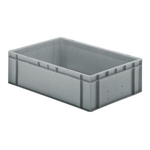 Transportkrat Euronorm plastic bak, krat TK0 600x400x175 grijs Transportkrat Euronorm plastic bak, krat TK0 600x400x175 grijs