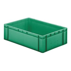 Transportkrat Euronorm plastic bak, krat TK0 600x400x175 groen Transportkrat Euronorm plastic bak, krat TK0 600x400x175 groen