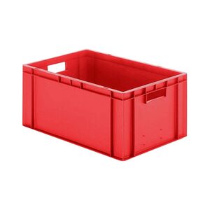 Transportkrat Euronorm plastic bak, krat TK0 600x400x270 rood Transportkrat Euronorm plastic bak, krat TK0 600x400x270 rood