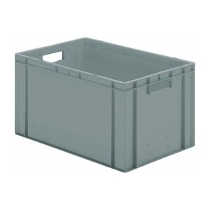 Transportkrat Euronorm plastic bak, krat TK0 600x400x320 grijs Transportkrat Euronorm plastic bak, krat TK0 600x400x320 grijs