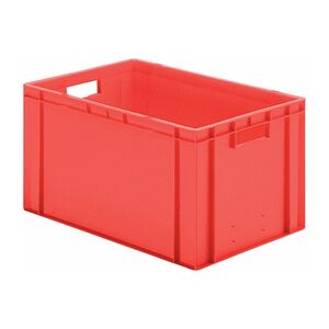 Transportkrat Euronorm plastic bak, krat TK0 600x400x320 rood Transportkrat Euronorm plastic bak, krat TK0 600x400x320 rood