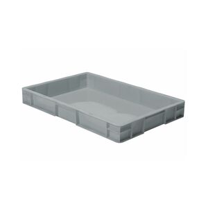 Transportkrat Euronorm plastic bak, krat TK0 600x400x75 grijs Transportkrat Euronorm plastic bak, krat TK0 600x400x75 grijs