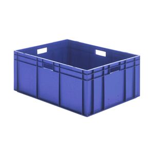Transportkrat Euronorm plastic bak, krat TK0 800x600x320 blauw Transportkrat Euronorm plastic bak, krat TK0 800x600x320 blauw